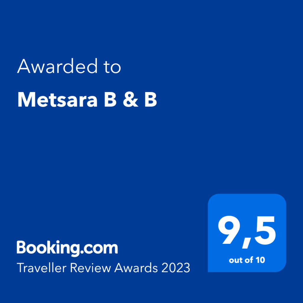 Booking.com Traveller Review Awards 2023 - Metsara B&B